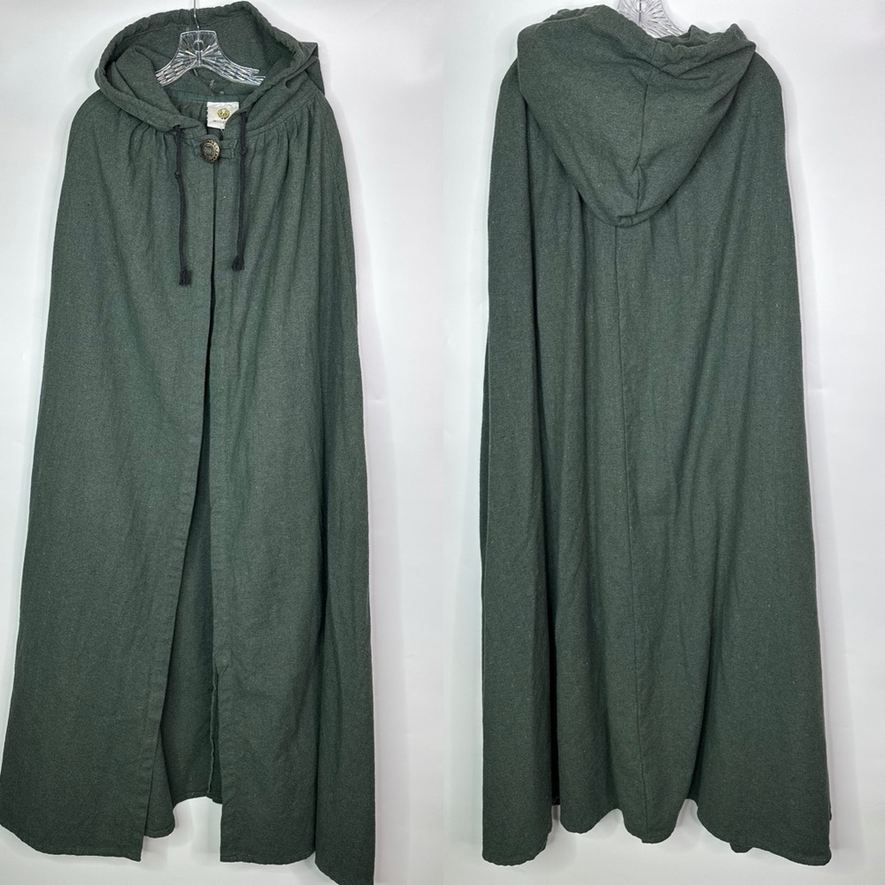 Mytholon Green Aaron Canvas Adventurer Renaissance Medieval Cloak